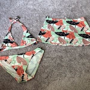 CK bikini and skirt cover